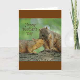 Happy Mother's Day - Mum and Baby Squirrel Card