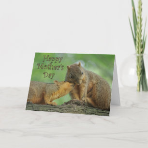 Happy Mother's Day - Mum and Baby Squirrels Card