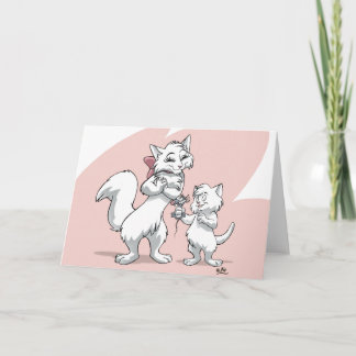 Happy Mother's Day!! Mum cat and kitten Card