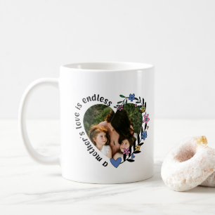 Happy Mothers Day Mum Custom Heart Photo  Coffee Mug