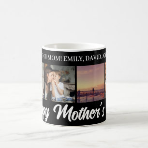 Happy Mother's Day Mum White Photo Grid Coffee Mug