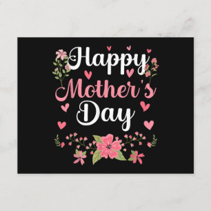 Happy Mother's Day Mummy Cute Floral Women For Mum Enclosure Card