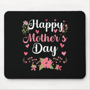 Happy Mother's Day Mummy Cute Floral Women For Mum Mouse Mat