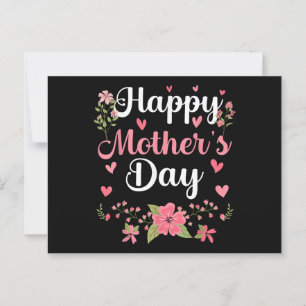 Happy Mother's Day Mummy Cute Floral Women For Mum Postcard