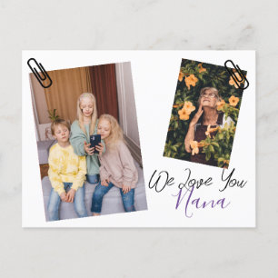 Happy Mother's day, nana, grandma simple photo Holiday Postcard
