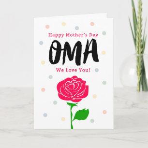 Happy Mother's Day, Oma, You Mean Everything Card