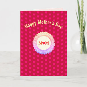 Happy Mother's Day on Red Card