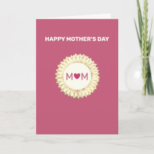 Happy Mother's Day on Rose Gold Card