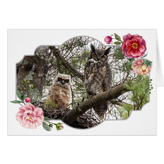 Happy Mother's Day, Owls (Front Horizontal)