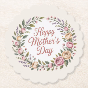 Happy Mother's Day Paper Coaster