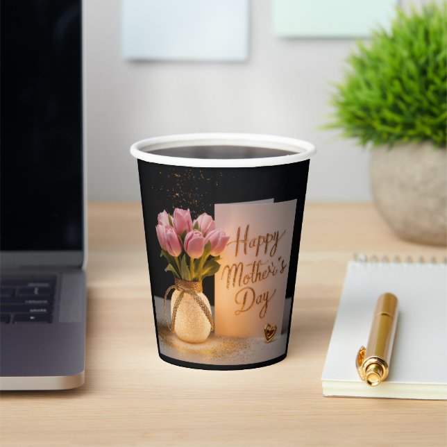 Happy Mother's Day Paper Cups (Insitu)