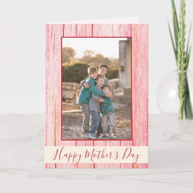 Happy Mother's Day Personalise Photo Card (Front)