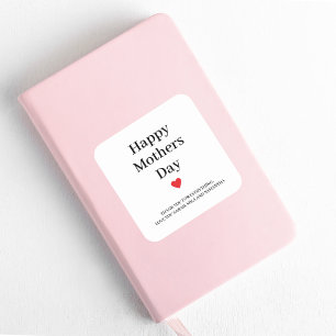 Happy Mothers Day Personalised Square Sticker