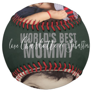 Happy Mothers Day Personalised Worlds Best Mummy Softball