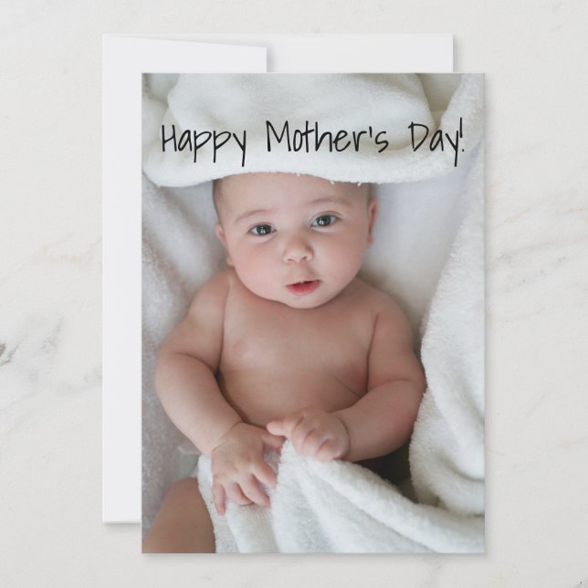 Happy Mother's Day Photo Card (Front)