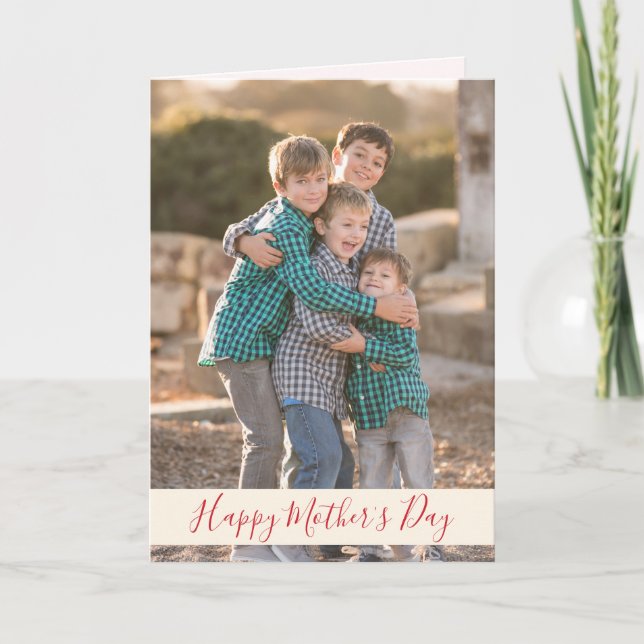 Happy Mother's Day Photo Card (Front)