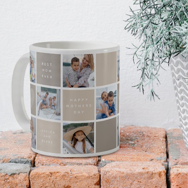 Happy Mothers Day Photo Grid Keepsake Coffee Mug (Creator Uploaded)