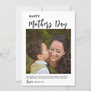 Happy Mother's Day Photo Holiday Card