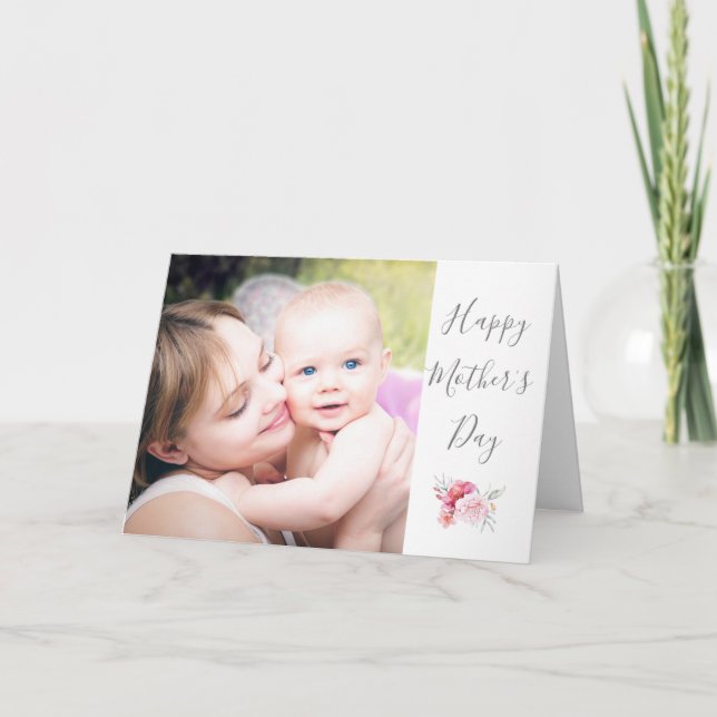 Happy Mothers Day Photo Personalised Card (Front)