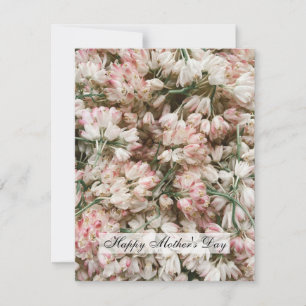 Happy Mother's Day Pile of Flowers Flat Card
