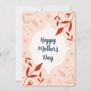 Happy Mother's day Pink flower card