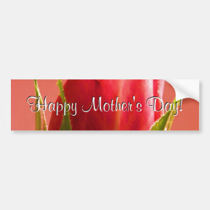 Happy Mother's Day Pink Rose I Bumper Sticker