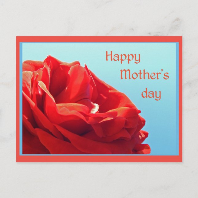 Happy Mother's day - pink rose Postcard (Front)
