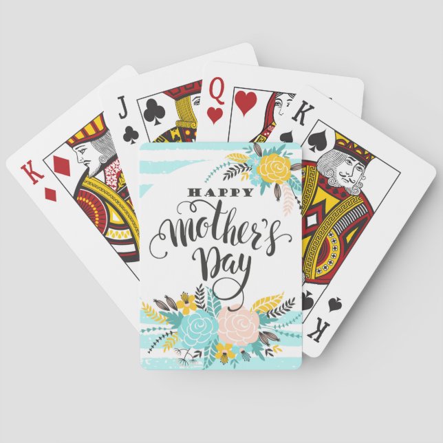 Happy Mother's Day Playing Cards (Back)