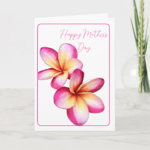 Happy Mother's Day Plumeria  Card