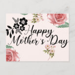 happy mother's day postcard<br><div class="desc">Are you looking for your mother's gift on the occasion of Mother's Day? If this design is suitable for you,  it can be a gift for Mother's Day or Christmas or a gift for a sister,  grandmother,  or wife.</div>