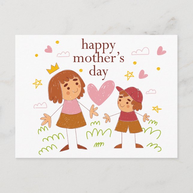 Happy Mother's Day Postcard (Front)
