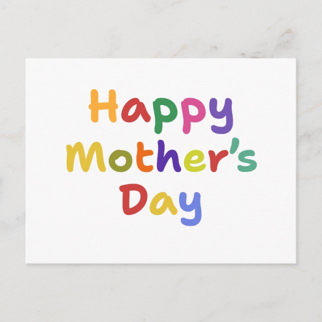 Happy Mother's Day Postcard (Front)