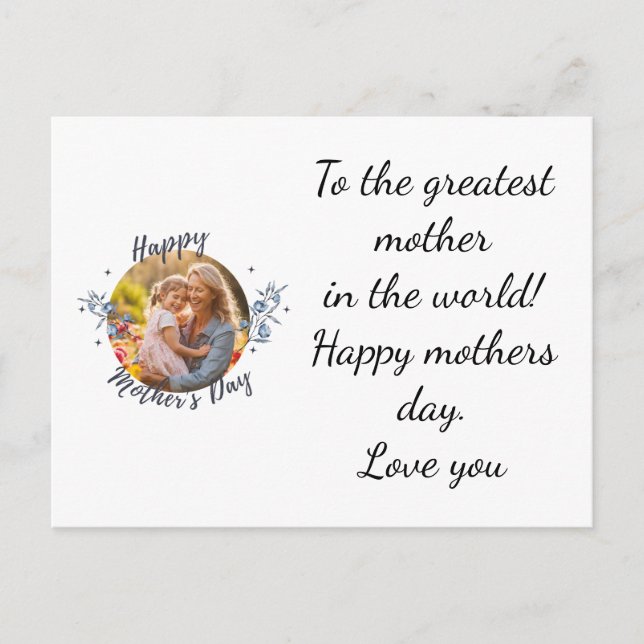 Happy mothers day  postcard (Front)