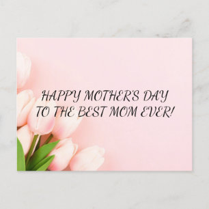 HAPPY MOTHER'S DAY POSTCARD,PRETTY ROSES POSTCARD