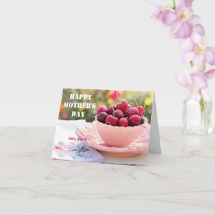 Happy Mother's Day pretty Cherries Fruits Mum Card