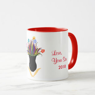 Happy Mother's Day Pretty Flowers Personalised Mug