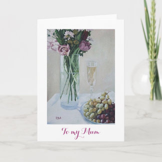 Happy Mother's Day pretty pink floral fine art Card