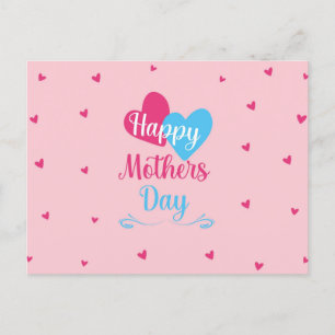Happy Mothers Day Printable Card, Digital Mothers Holiday Postcard