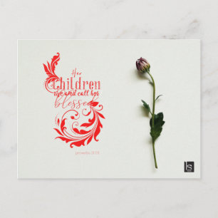 Happy Mother's Day (Proverbs 31:28-31) Postcard