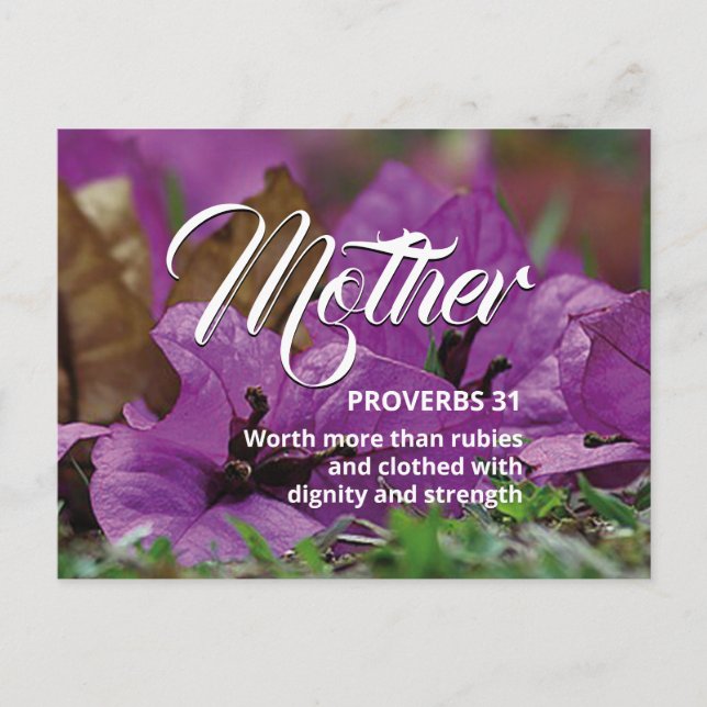Happy Mother's Day PROVERBS 31 Postcard (Front)