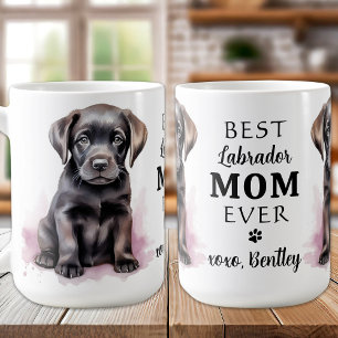 Happy Mother's Day Puppy Black Lab Coffee Mug
