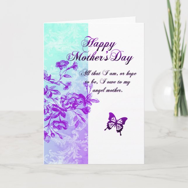 Happy Mother's Day (purple) Card (Front)