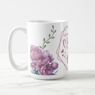 Happy Mother's Day Purple Design Coffee Mug