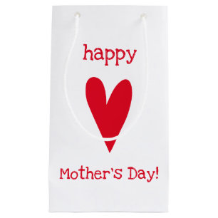 Happy Mother's Day!! Red Heart Small Gift Bag