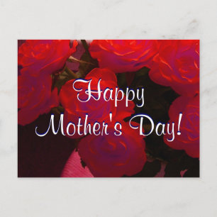 Happy Mother's Day Red Roses I Postcard