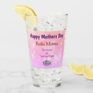 Happy Mothers Day Reiki Mama design Glass