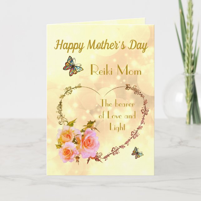 Happy Mother's Day Reiki Mum design Card (Front)