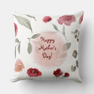 HAPPY MOTHER'S DAY(ROSES) THROW PILLOW