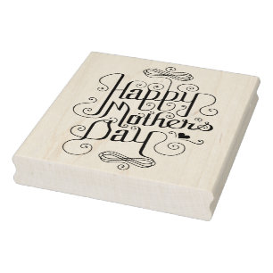 Happy Mother's Day Rubber Art Stamp