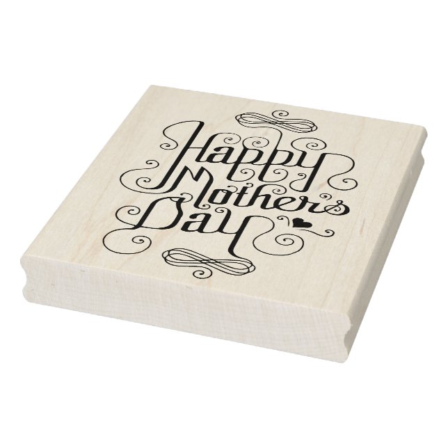 Happy Mother's Day Rubber Art Stamp (Stamp)